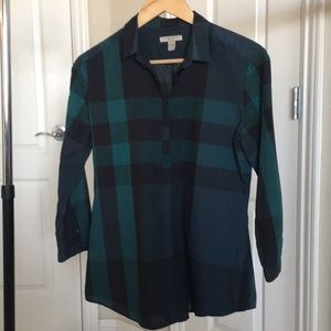 Burberry green nova check Shirt